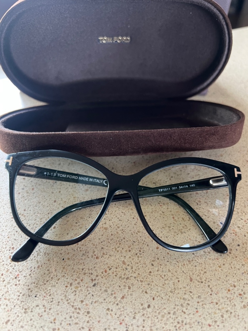 Tom Ford TF5511 Black Cat-Eye Glasses